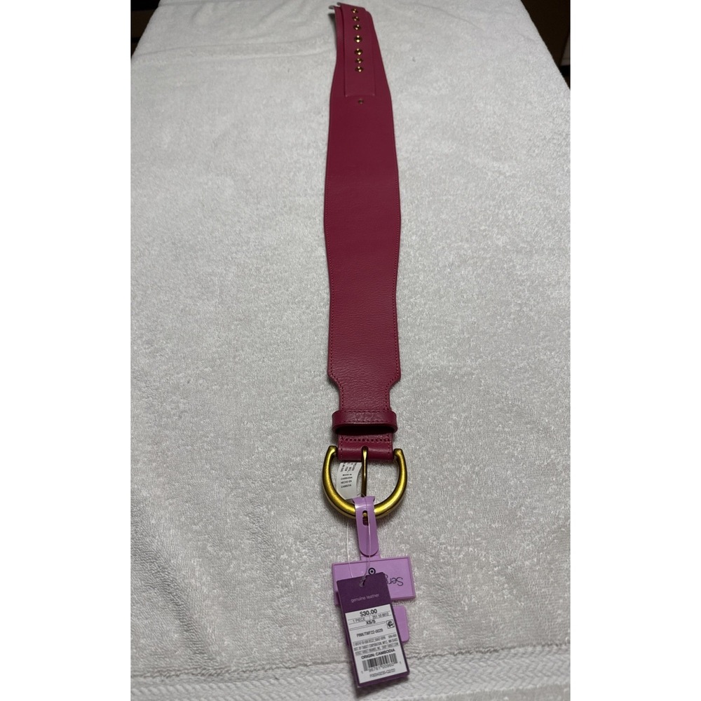 Sergio Hudson XS/S Pink Wide‎ Belt Nwt